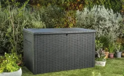 Hot Aufbewahrungsbox Java Graphit,Rattan (Nachbildung)