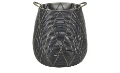 Outlet Aufbewahrungskorb, 2er Set Schwarz,Braun
