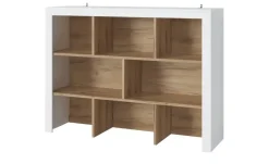 Discount Aufsatzregal klein Eiche (Nachbildung),Weiß