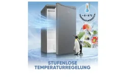 Best Bomann Kühlschrank KS 7251 ix edelstahlfarben,silberfarben