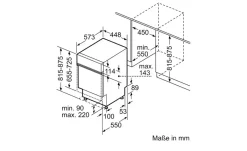 Clearance BOSCH Einbau-Geschirrspüler SPI6EMS21E edelstahlfarben