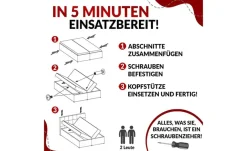 Best Boxbett mit Bettkasten Beige