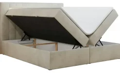 Best Boxbett mit Bettkasten Creme