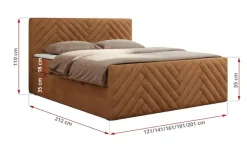Best Boxbett mit Bettkasten Orange