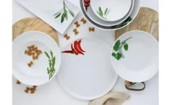 CreaTable Pastateller|Teller^Pastateller 4er Set Kräuter