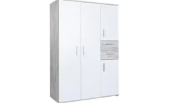 Online Drehtürenschrank Bennet Eiche (Nachbildung),Weiß