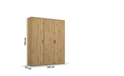 Best Drehtürenschrank Yarm Eiche Artisan