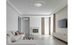Best Globo Lighting Deckenleuchte silberfarben