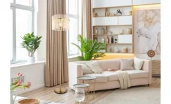 Globo Lighting Stehleuchte Goldfarben