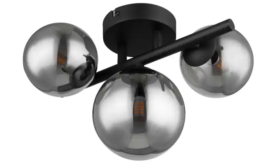 Best Globo Lighting Deckenleuchte Schwarz,transparent