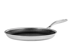 Discount Hensslers Crêpe- und Omelett-Pfanne edelstahlfarben