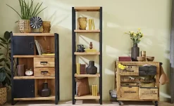 Best Highboard Akazie,Schwarz