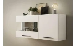 Clearance Hängevitrine Weiß,Eiche (Nachbildung)