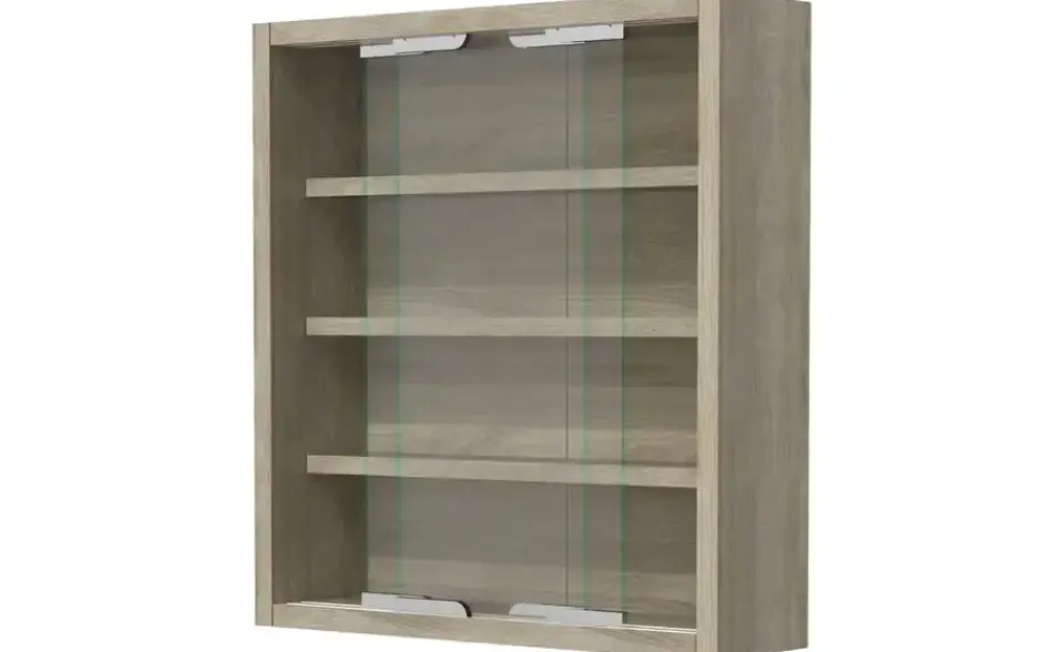 Hängevitrine Eiche Sonoma (Nachbildung),Eiche Sonoma