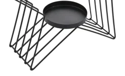 Outlet HOME STORY Kerzenhalter Stern, 2er Set Schwarz