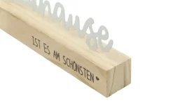 Clearance HOME STORY Schriftzug holzfarben,Weiß