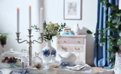 Clearance Kahla Kaffeeservice, 18-teilig Rosella Azurblau,Weiß