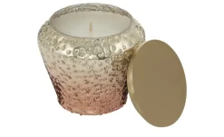 Online Kerze im Glas Goldfarben,Rosa