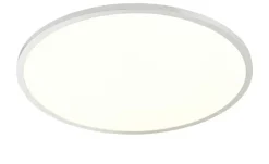 Best KHG LED-Deckenpanel rund silberfarben,Weiß