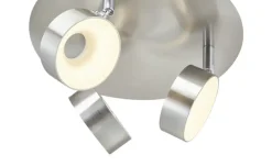 KHG LED-Spot, 3-flammig Nickel matt matt,Weiß,silberfarben