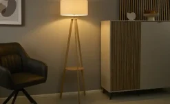 Best KHG Stehleuchte Bambus