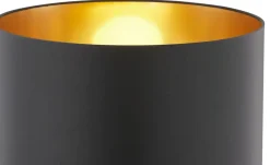 Best KHG Stehleuchte, 1-flammig, schwarz/goldfarben Goldfarben,Schwarz