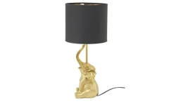 KHG Tischlampen^Tischleuchte, 1-flammig, goldfarben `Elefant´