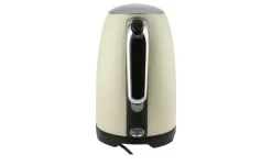 Hot KHG WK-1714 CE Wasserkocher Creme,Schwarz,silberfarben