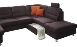 Best Kollektion Kraft Wohnlandschaft Steel Marc Aubergine