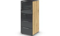 Best Kommode Flipp Basaltgrau,Eiche Artisan (Nachbildung)