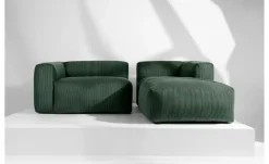 Best KONSIMO Ecksofa Buffo Dunkelgrün