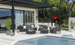 Loungetisch mit Glasplatte Casablanca|
