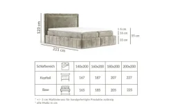 Best maison de rêve Boxspringbett mit Stauraum Beige