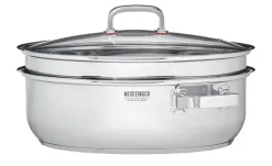 Bräter mit Glasdeckel, 3-teilig FOCUS|Meisterkoch Discount