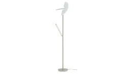 LED-Deckenfluter, 3-flammig, Nickel-matt/ chrom|Meisterleuchten Discount