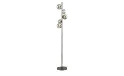 Stehleuchte, 5-flammig, schwarzchrom,Rauchglas|Meisterleuchten Discount