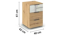 Best Nachtkommode Eiche Artisan (Nachbildung)