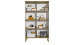 Best PAIDI Highboard Oscar Weiß,Eiche (Nachbildung),Eiche