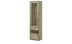 Best Primo Vitrine Orlando Eiche (Nachbildung),Dunkelgrau