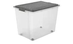 Hot Rotho Aufbewahrungsbox mit Deckel Grau