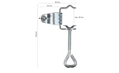 New Schneider Schirme Sonnenschirm Tischklammer silberfarben