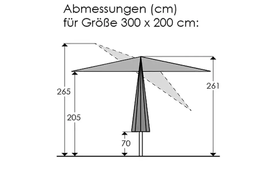 Best Schneider Schirme Sonnenschirm Malaga Natur,holzfarben