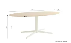 Clearance SCHÖNER WOHNEN Kollektion Esstisch Fevik Eiche bianco