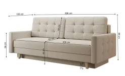 Best Selsey Einzelsofa mit Schlaffunktion Verat Beige