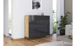 Best Sideboard Flipp Basaltgrau,Eiche Artisan (Nachbildung)