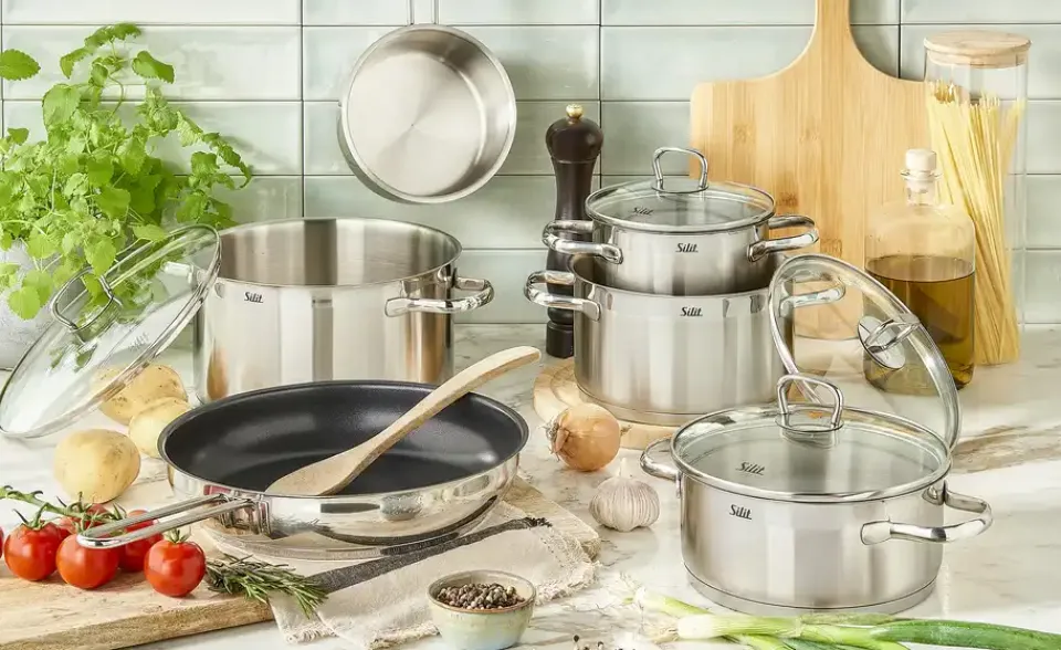 Clearance Silit Topf-Set 6-tlg. Scalea silberfarben