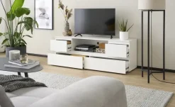 Discount smart TV-Lowboard BEN Weiß