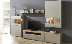 Best Standvitrine Basaltgrau,Eiche (Nachbildung)