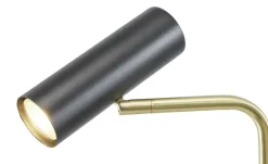 Trio Stehlampen^Lese-Leuchte 1-flammig, messing/schwarz