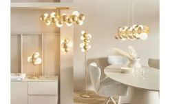 Clearance Trio Wandleuchte Weiß,matt,Goldfarben